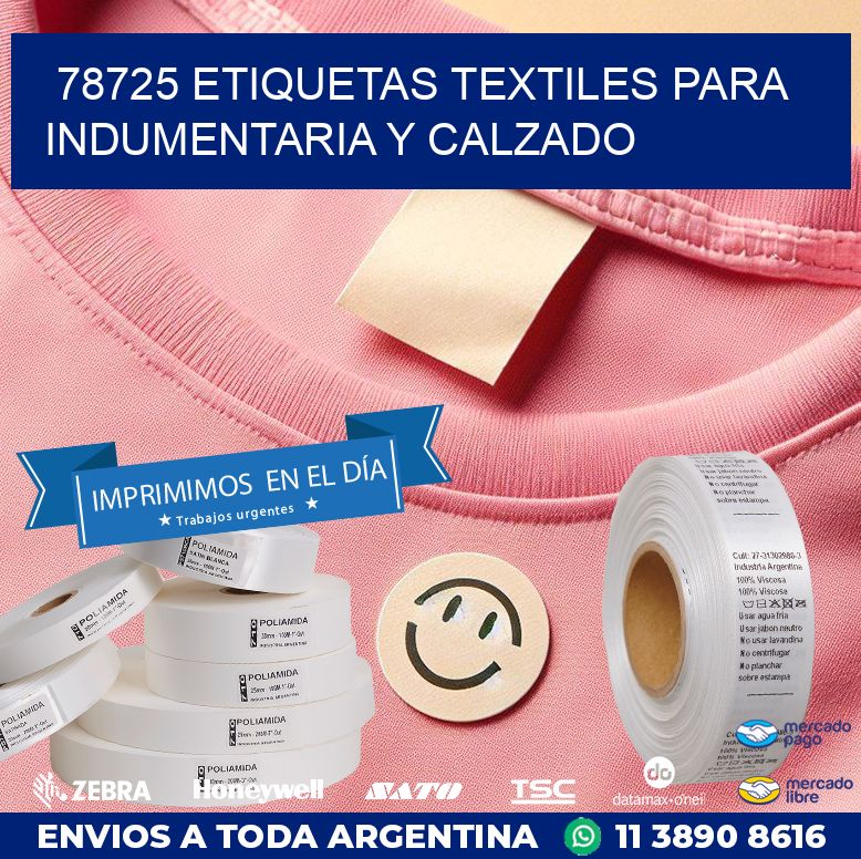 78725 ETIQUETAS TEXTILES PARA INDUMENTARIA Y CALZADO