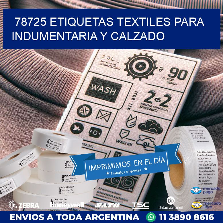 78725 ETIQUETAS TEXTILES PARA INDUMENTARIA Y CALZADO