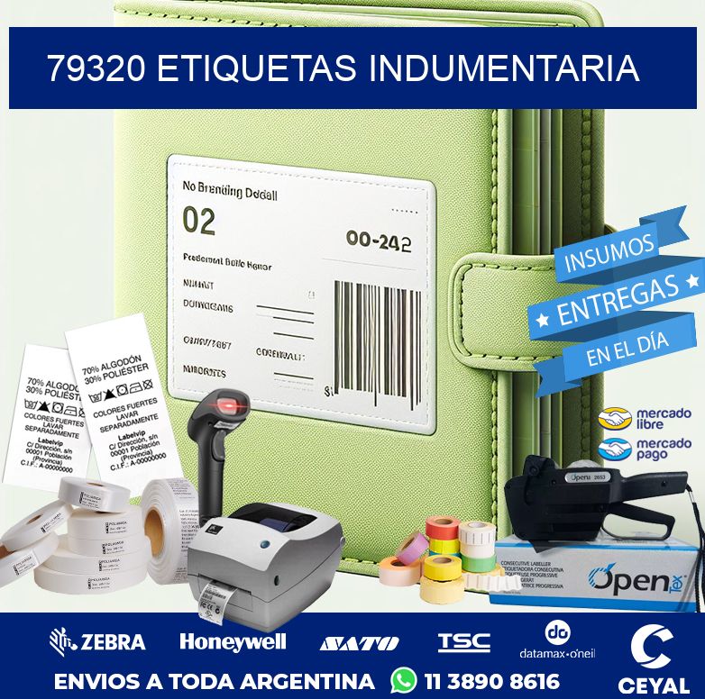 79320 ETIQUETAS INDUMENTARIA