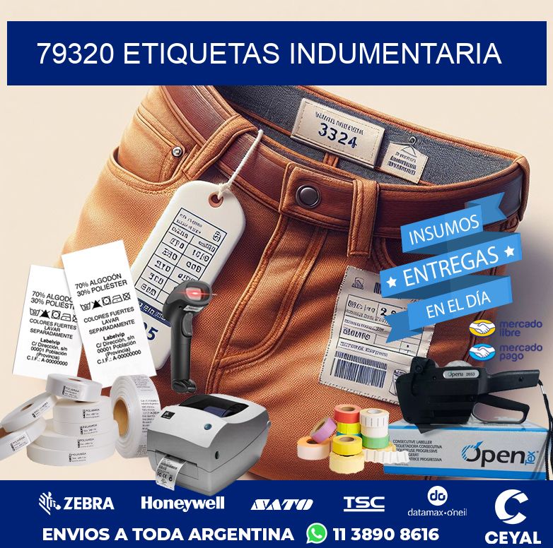79320 ETIQUETAS INDUMENTARIA