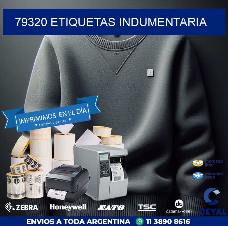 79320 ETIQUETAS INDUMENTARIA