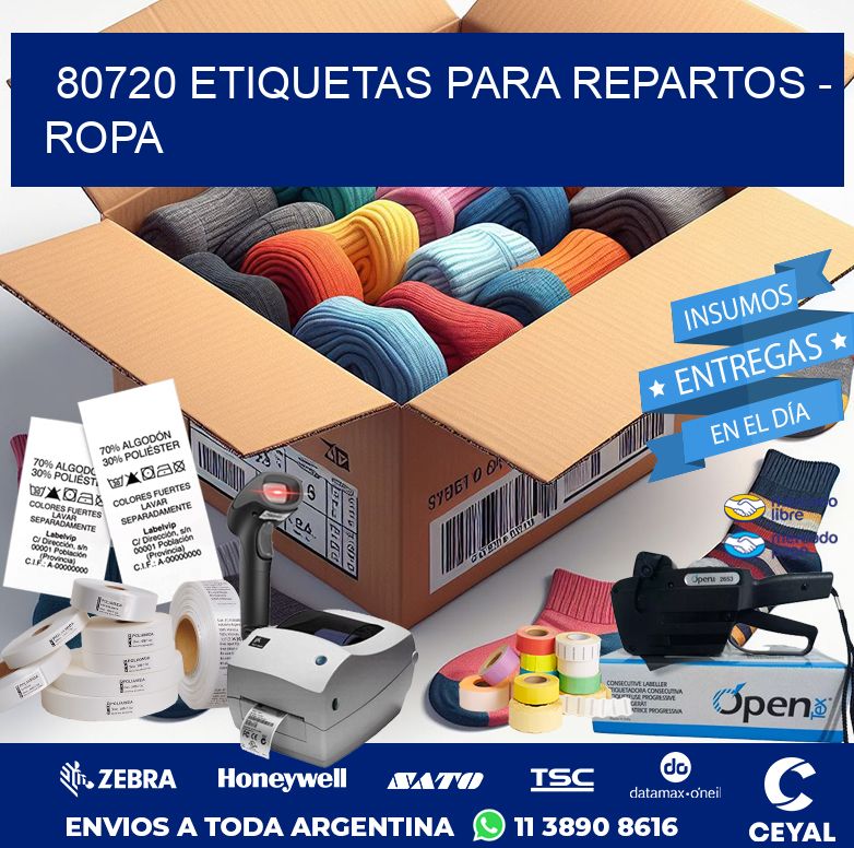 80720 ETIQUETAS PARA REPARTOS – ROPA