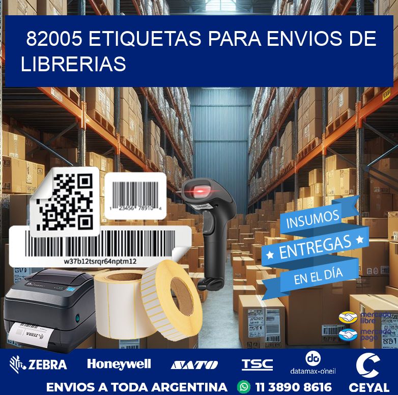 82005 ETIQUETAS PARA ENVIOS DE LIBRERIAS