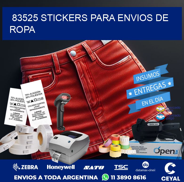 83525 STICKERS PARA ENVIOS DE ROPA