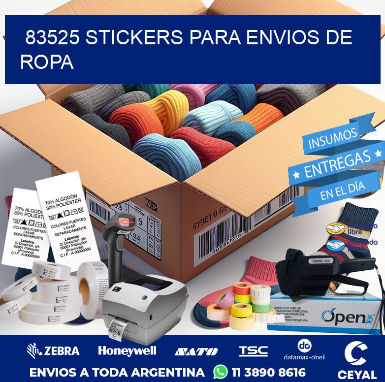 83525 STICKERS PARA ENVIOS DE ROPA
