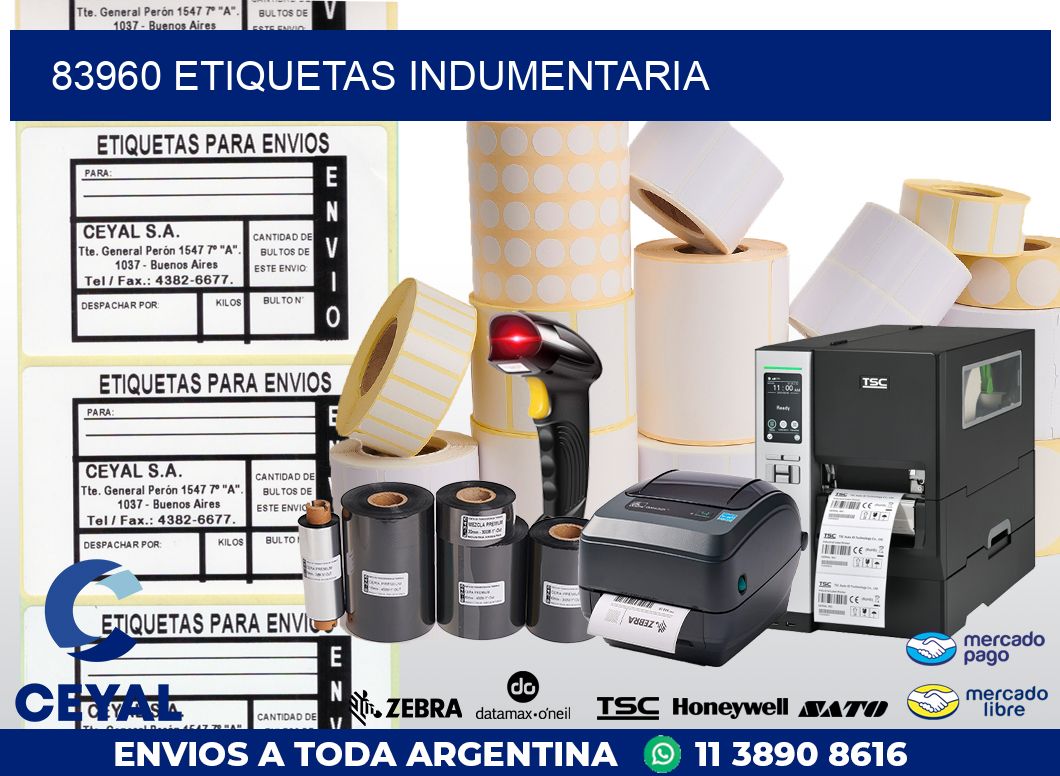 83960 ETIQUETAS INDUMENTARIA