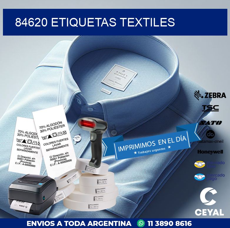 84620 ETIQUETAS TEXTILES