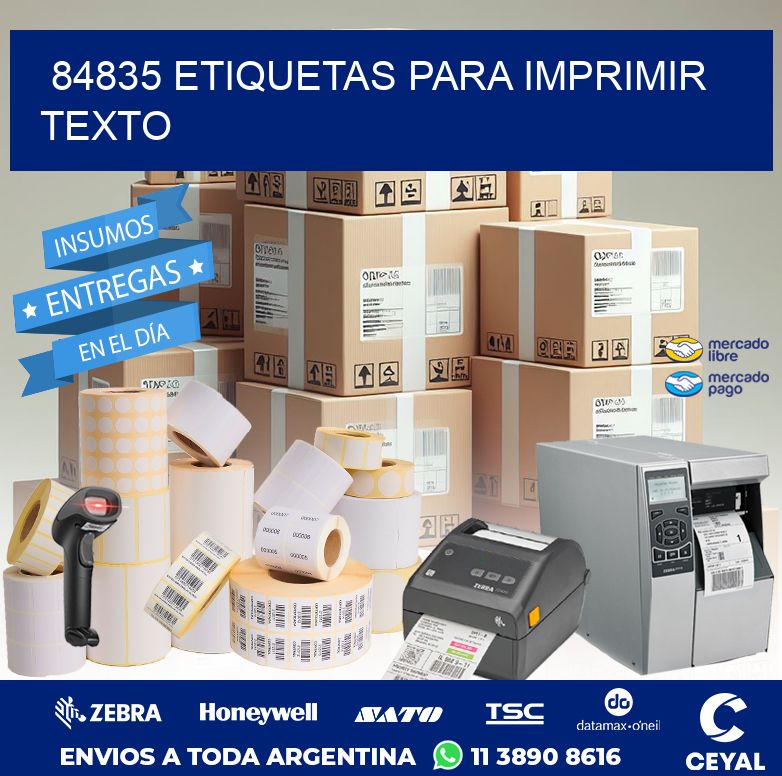 84835 ETIQUETAS PARA IMPRIMIR TEXTO