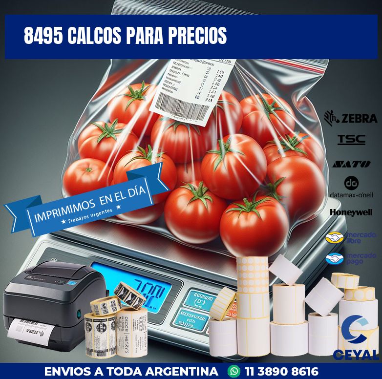 8495 CALCOS PARA PRECIOS
