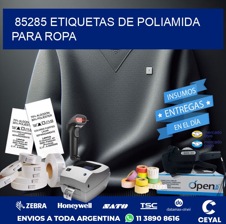 85285 ETIQUETAS DE POLIAMIDA PARA ROPA