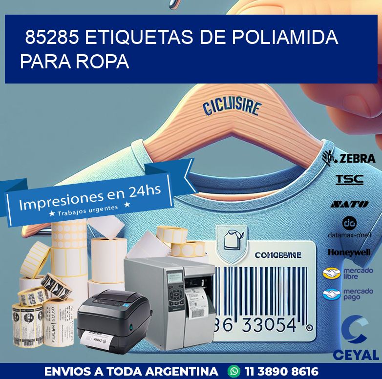 85285 ETIQUETAS DE POLIAMIDA PARA ROPA