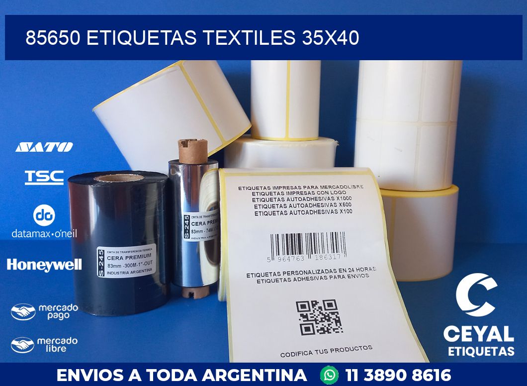 85650 ETIQUETAS TEXTILES 35X40
