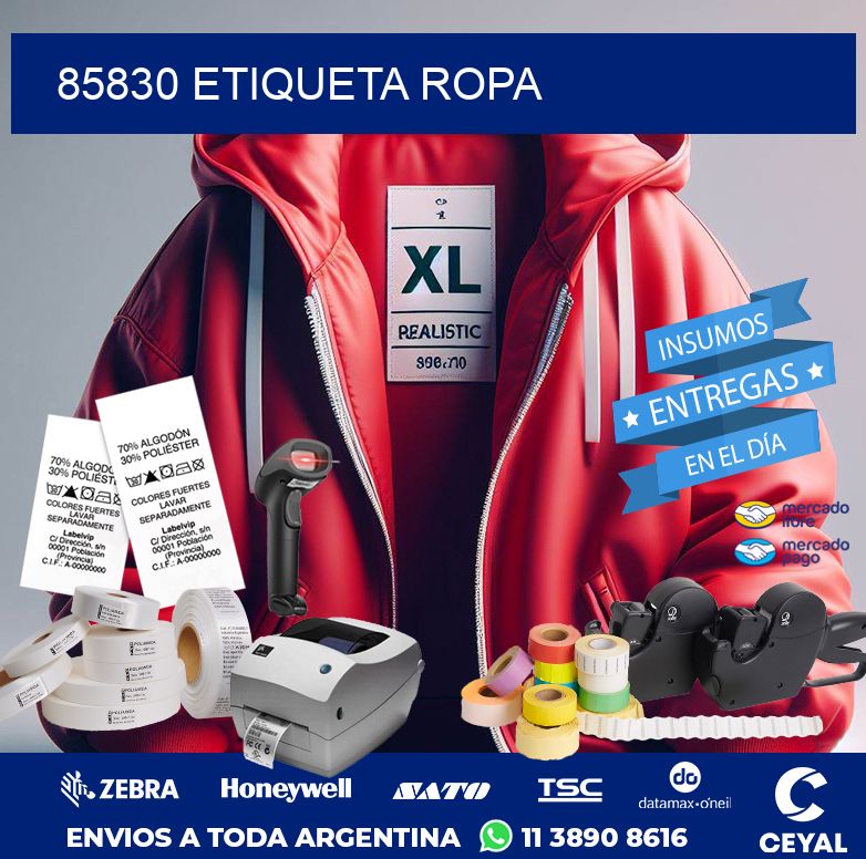 85830 ETIQUETA ROPA