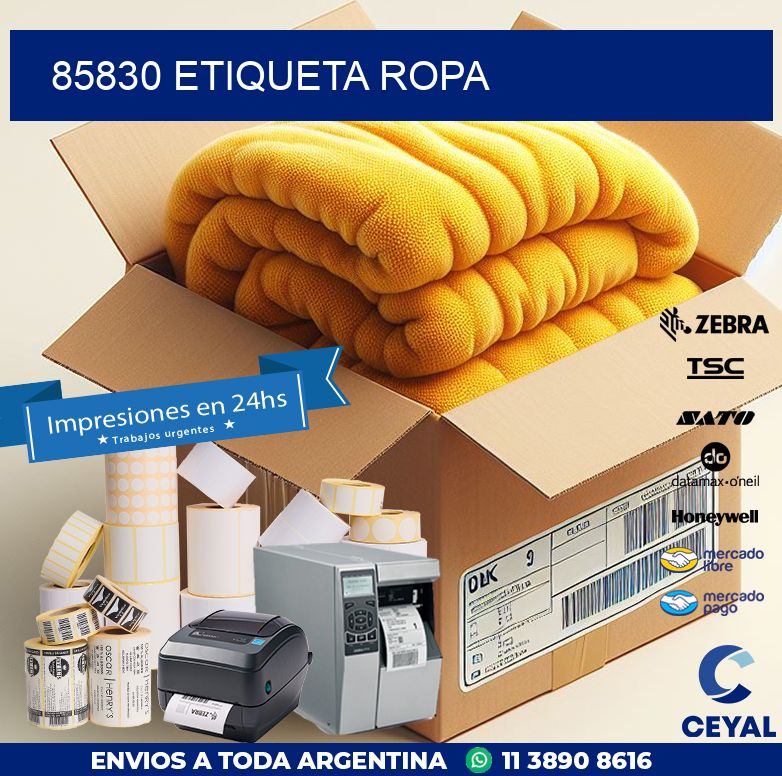 85830 ETIQUETA ROPA