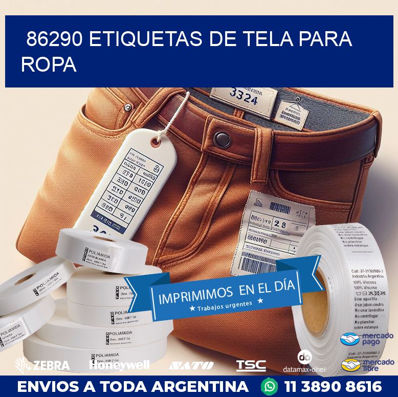 86290 ETIQUETAS DE TELA PARA ROPA