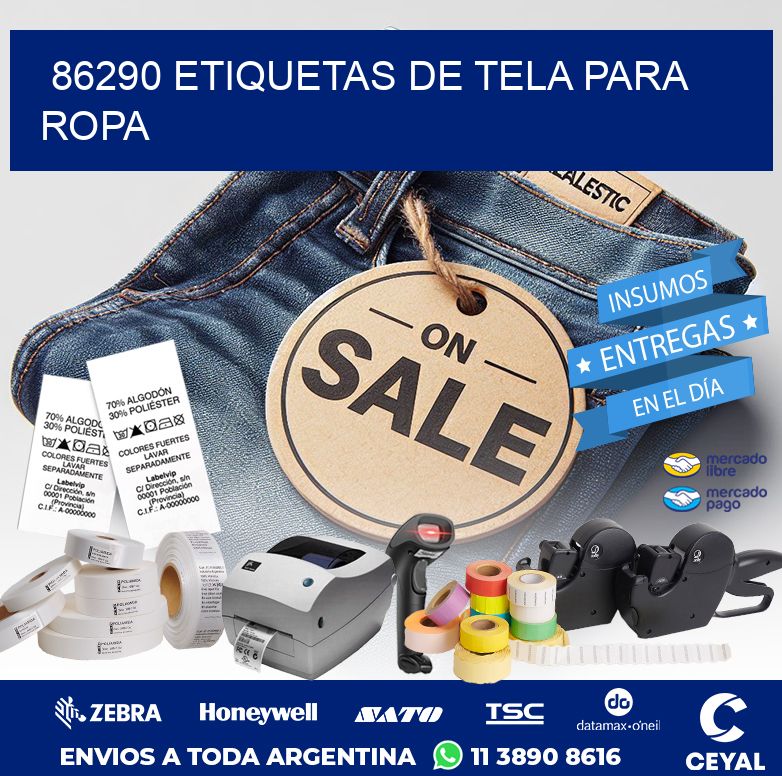 86290 ETIQUETAS DE TELA PARA ROPA