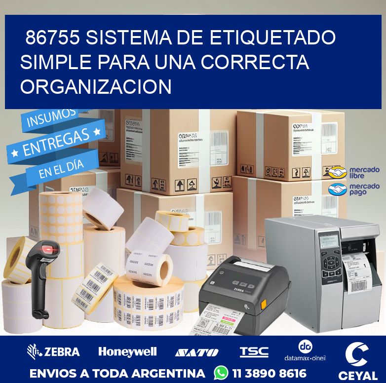 86755 SISTEMA DE ETIQUETADO SIMPLE PARA UNA CORRECTA ORGANIZACION