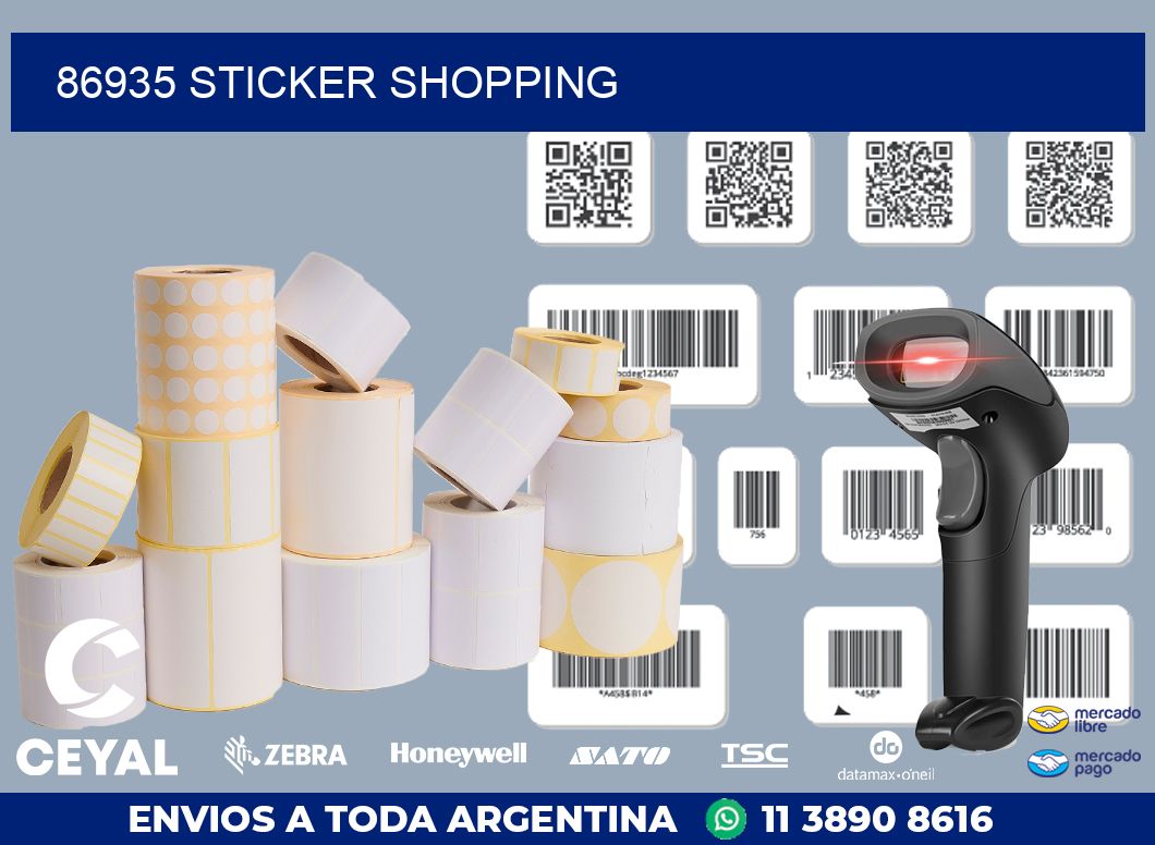 86935 STICKER SHOPPING