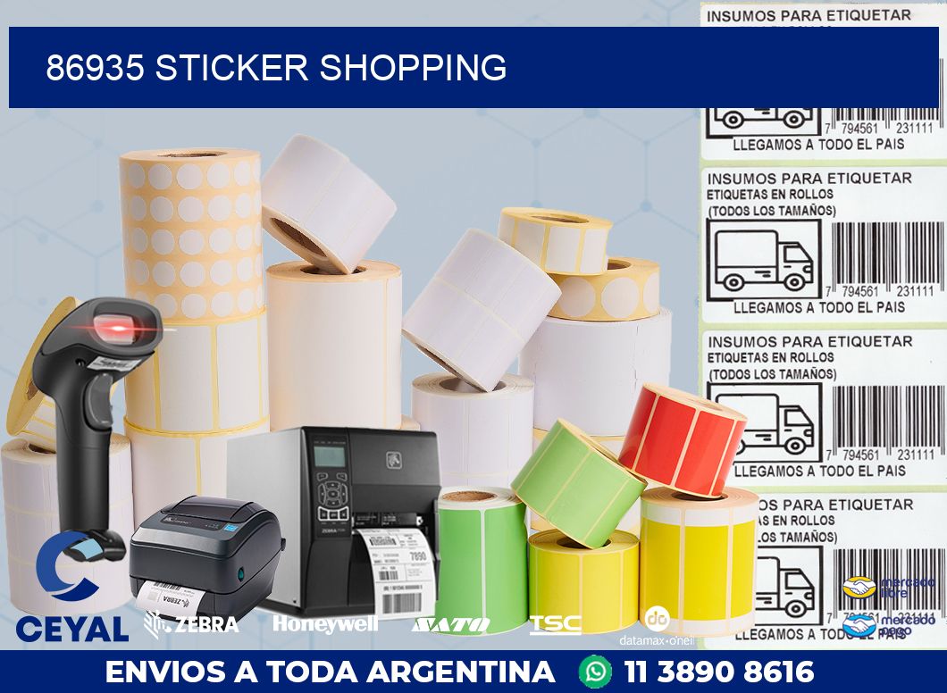 86935 STICKER SHOPPING