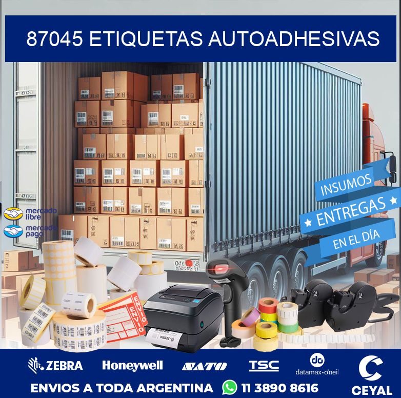 87045 ETIQUETAS AUTOADHESIVAS