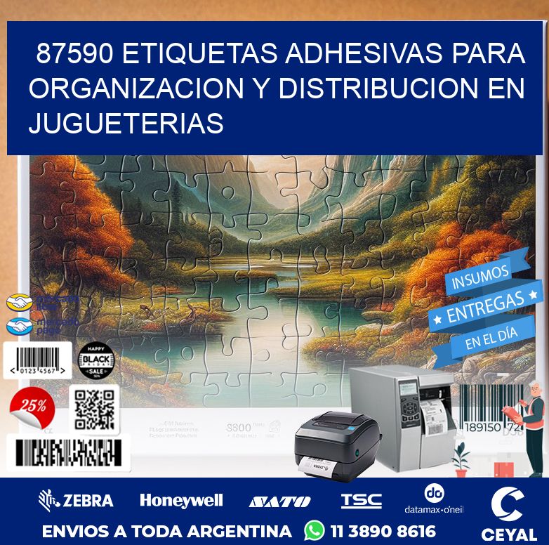 87590 ETIQUETAS ADHESIVAS PARA ORGANIZACION Y DISTRIBUCION EN JUGUETERIAS