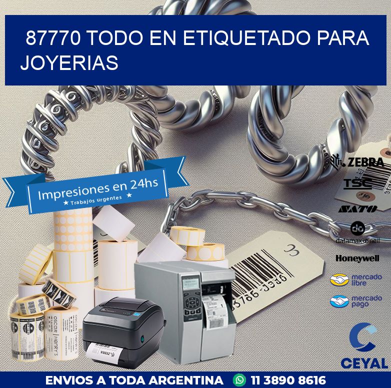 87770 TODO EN ETIQUETADO PARA JOYERIAS