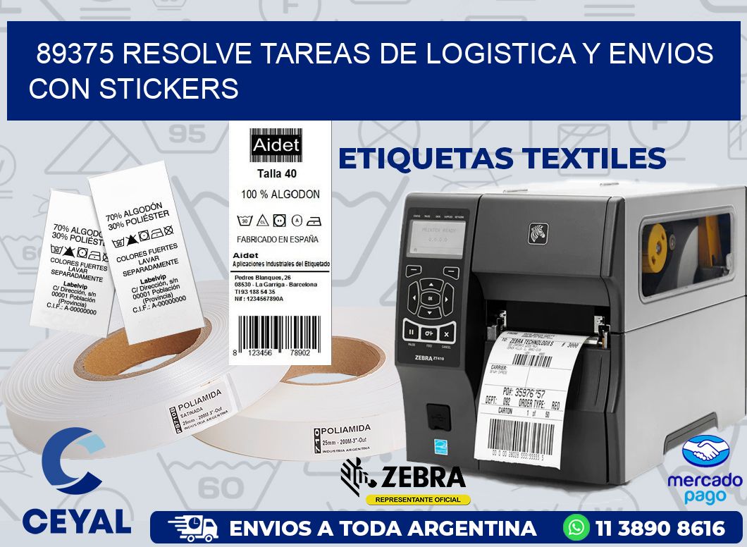 89375 RESOLVE TAREAS DE LOGISTICA Y ENVIOS CON STICKERS