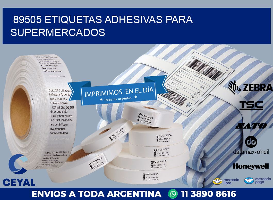 89505 ETIQUETAS ADHESIVAS PARA SUPERMERCADOS