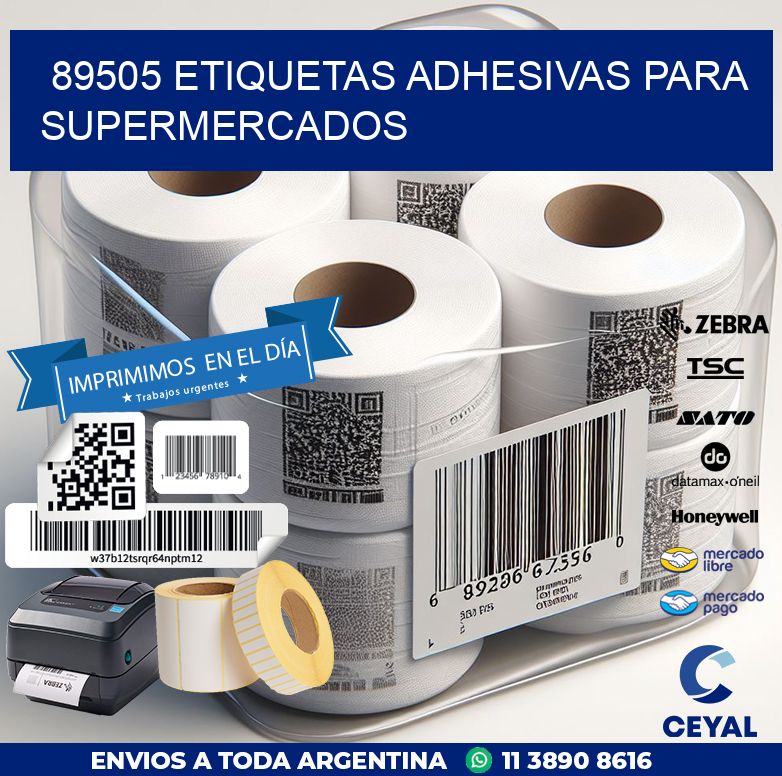 89505 ETIQUETAS ADHESIVAS PARA SUPERMERCADOS