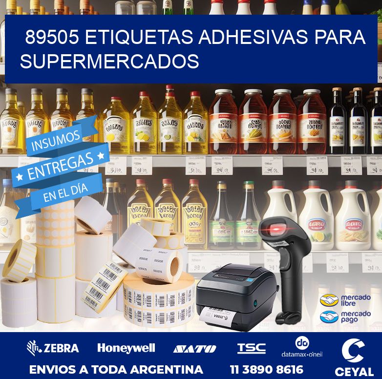 89505 ETIQUETAS ADHESIVAS PARA SUPERMERCADOS