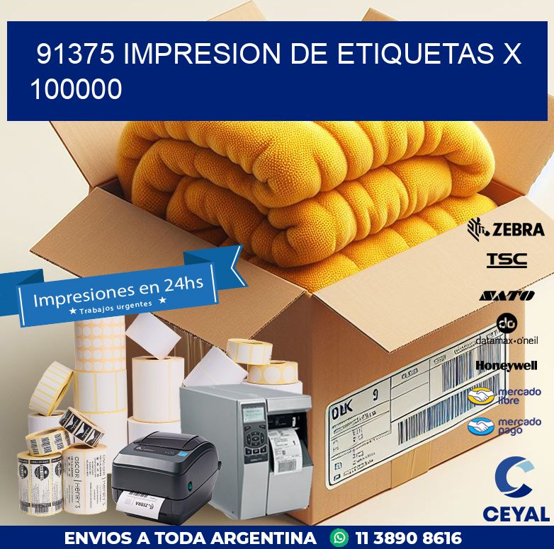 91375 IMPRESION DE ETIQUETAS X 100000