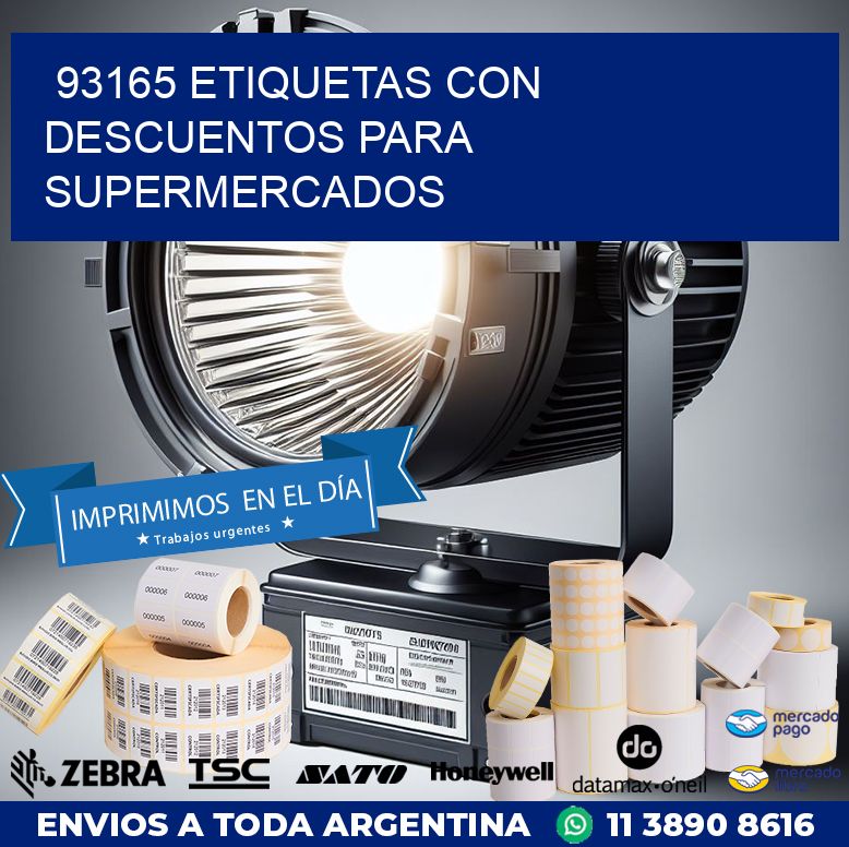 93165 ETIQUETAS CON DESCUENTOS PARA SUPERMERCADOS