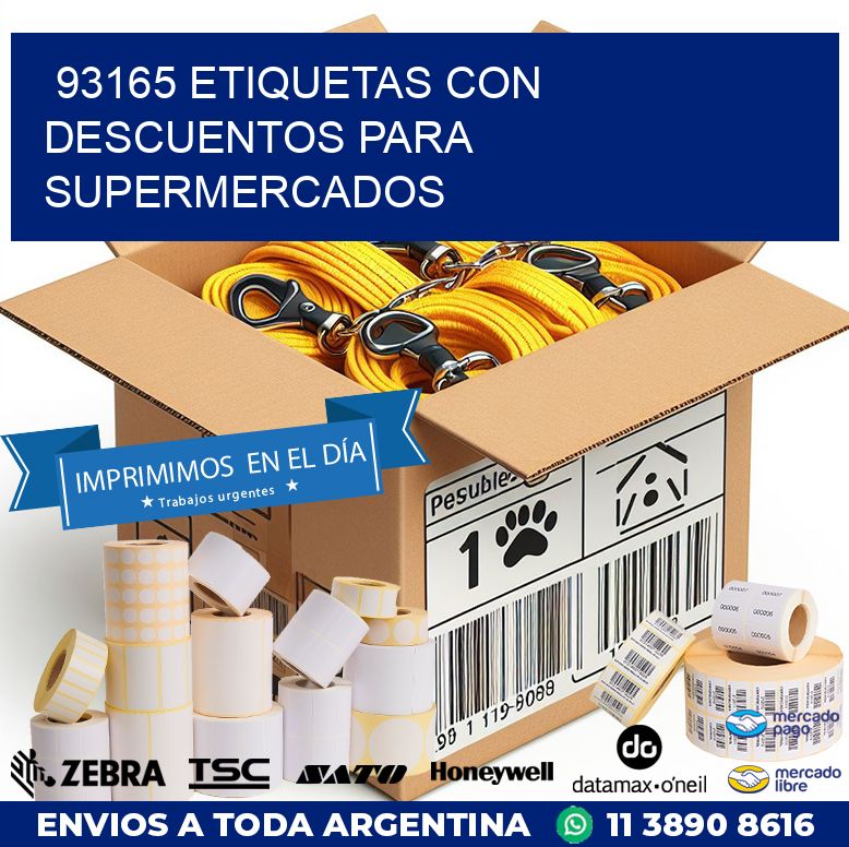 93165 ETIQUETAS CON DESCUENTOS PARA SUPERMERCADOS