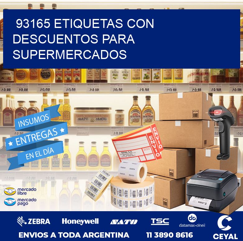 93165 ETIQUETAS CON DESCUENTOS PARA SUPERMERCADOS
