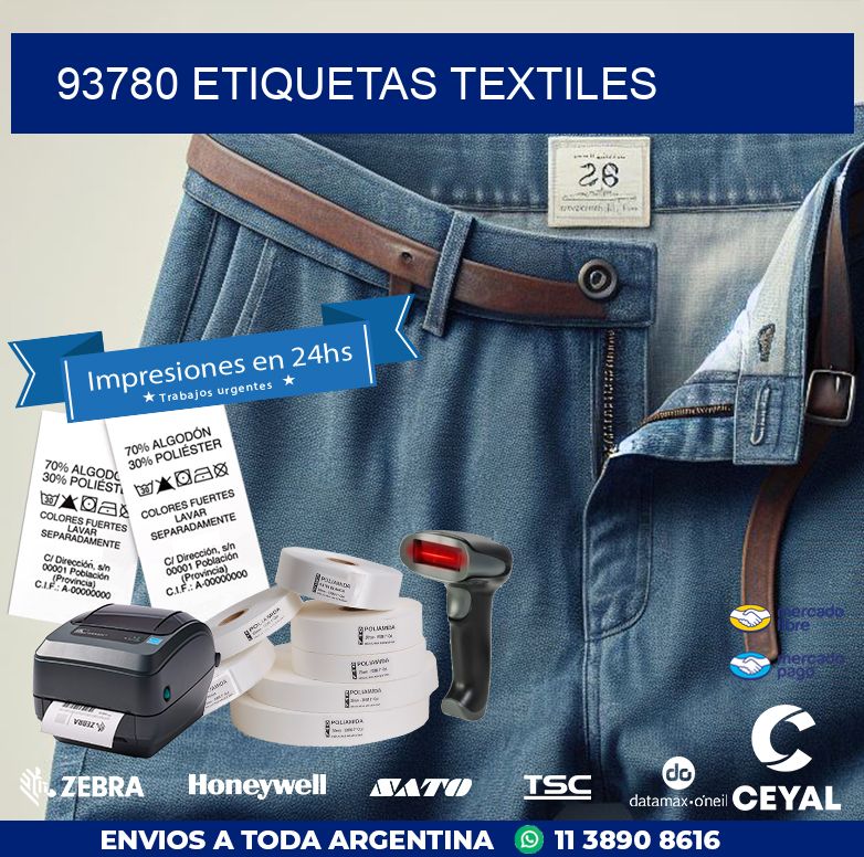 93780 ETIQUETAS TEXTILES