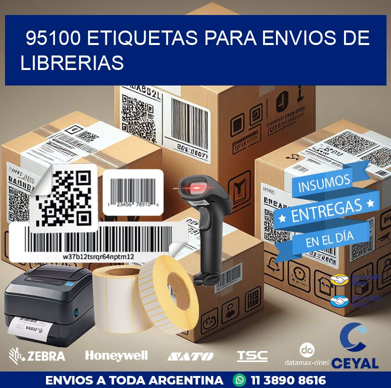95100 ETIQUETAS PARA ENVIOS DE LIBRERIAS