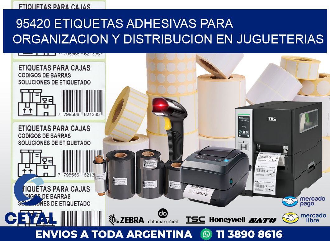 95420 ETIQUETAS ADHESIVAS PARA ORGANIZACION Y DISTRIBUCION EN JUGUETERIAS