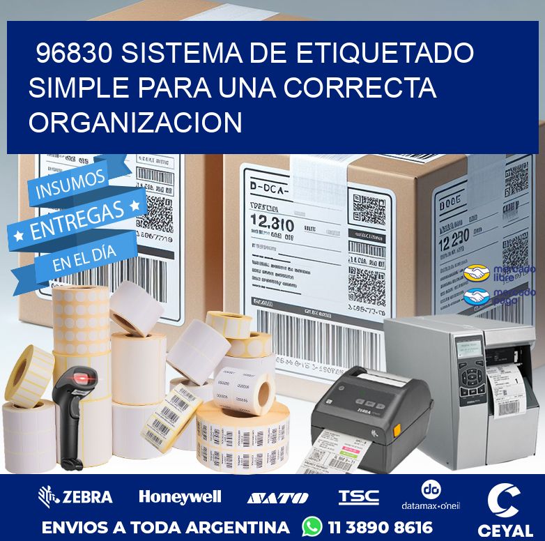 96830 SISTEMA DE ETIQUETADO SIMPLE PARA UNA CORRECTA ORGANIZACION