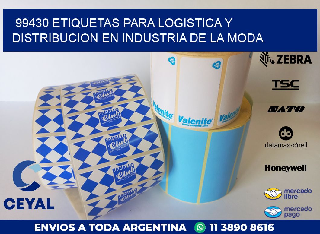 99430 ETIQUETAS PARA LOGISTICA Y DISTRIBUCION EN INDUSTRIA DE LA MODA