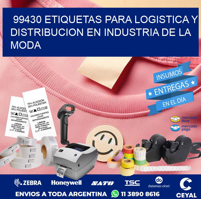 99430 ETIQUETAS PARA LOGISTICA Y DISTRIBUCION EN INDUSTRIA DE LA MODA