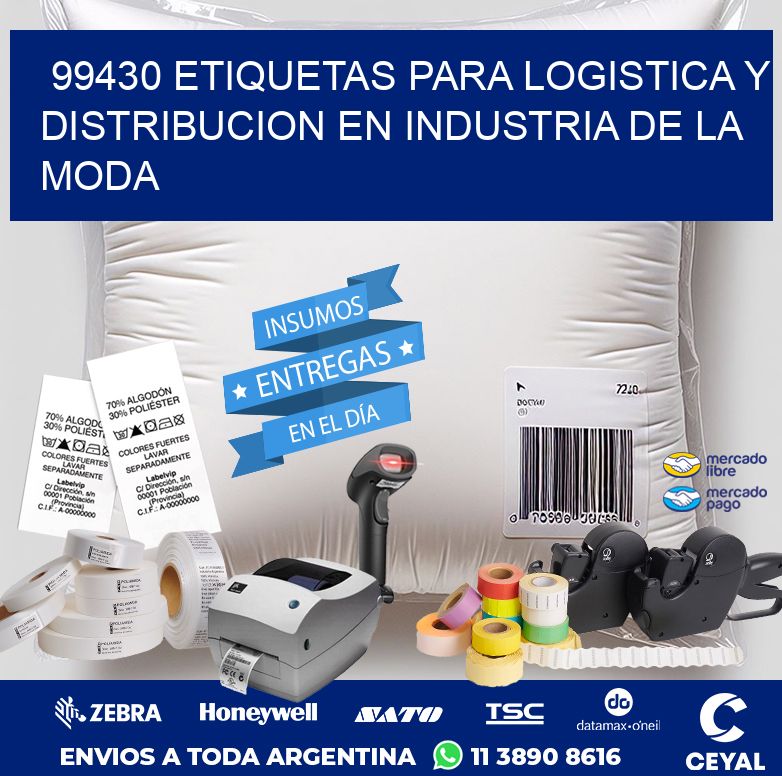 99430 ETIQUETAS PARA LOGISTICA Y DISTRIBUCION EN INDUSTRIA DE LA MODA
