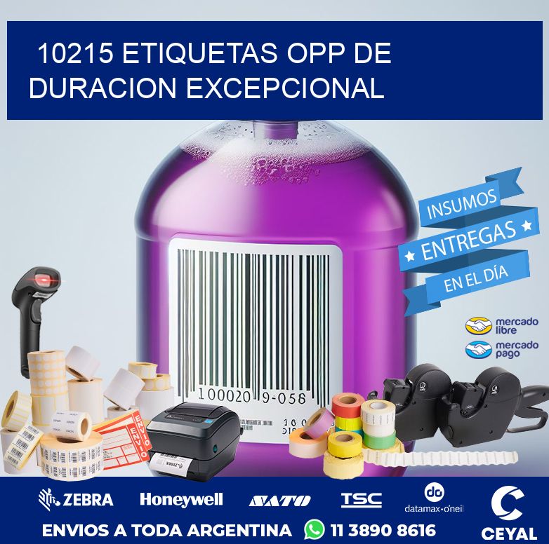 10215 ETIQUETAS OPP DE DURACION EXCEPCIONAL