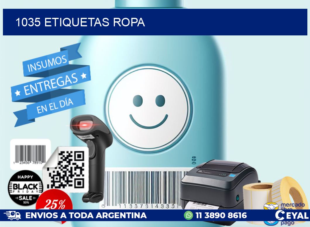 1035 ETIQUETAS ROPA