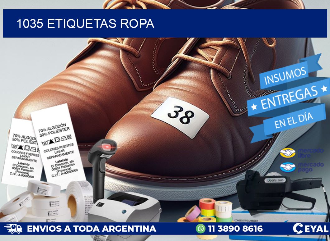 1035 ETIQUETAS ROPA