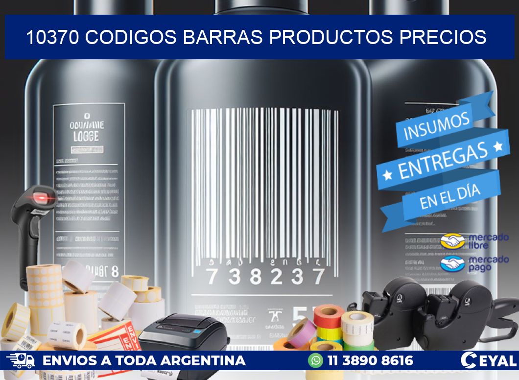 10370 CODIGOS BARRAS PRODUCTOS PRECIOS