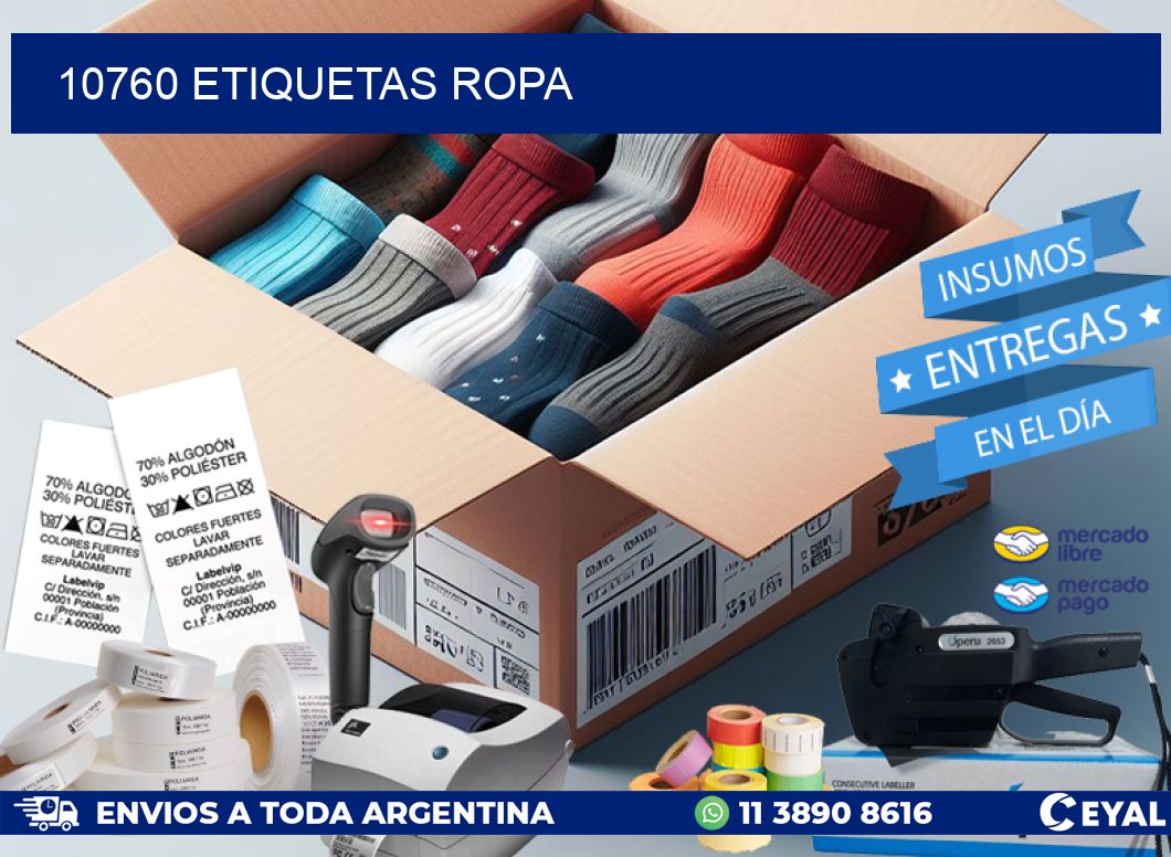 10760 ETIQUETAS ROPA
