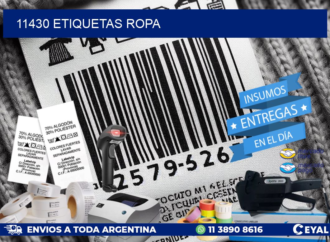 11430 ETIQUETAS ROPA