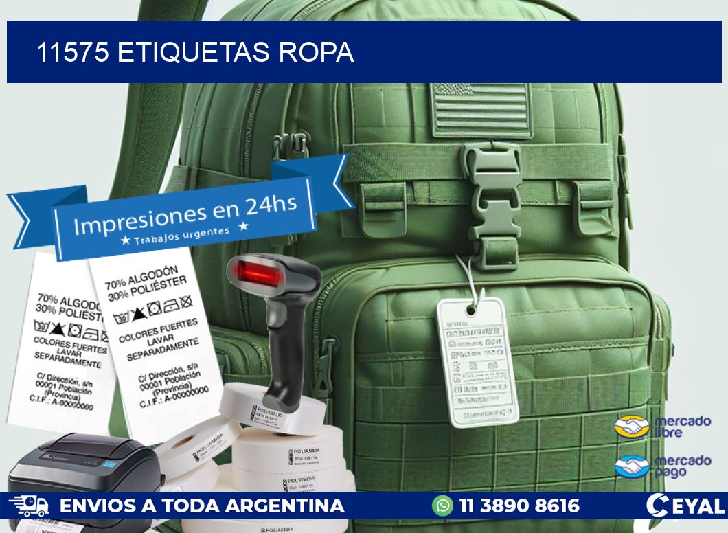 11575 ETIQUETAS ROPA
