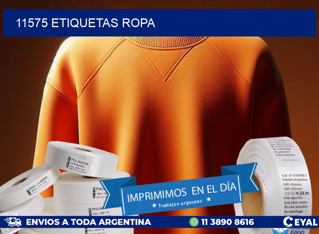 11575 ETIQUETAS ROPA
