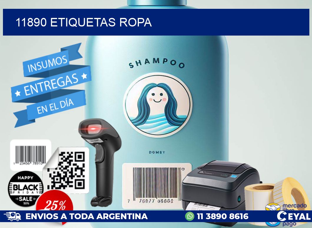 11890 ETIQUETAS ROPA